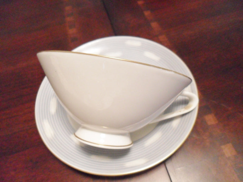 Hutschenreuther Bavaria Selb Germany  Cup And Saucer,  Grey Border Original [58]