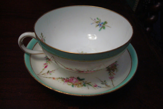 J. MANSARD Paris, 34 RUE PARADIS, France,  CUP & SAUCER[a5#10]
