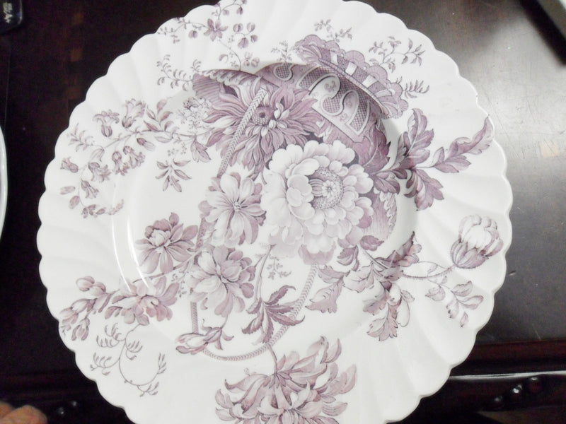 Royal Staffordshire Clarice Cliff Plate Burslem, PURPLE WARE FLORAL^^