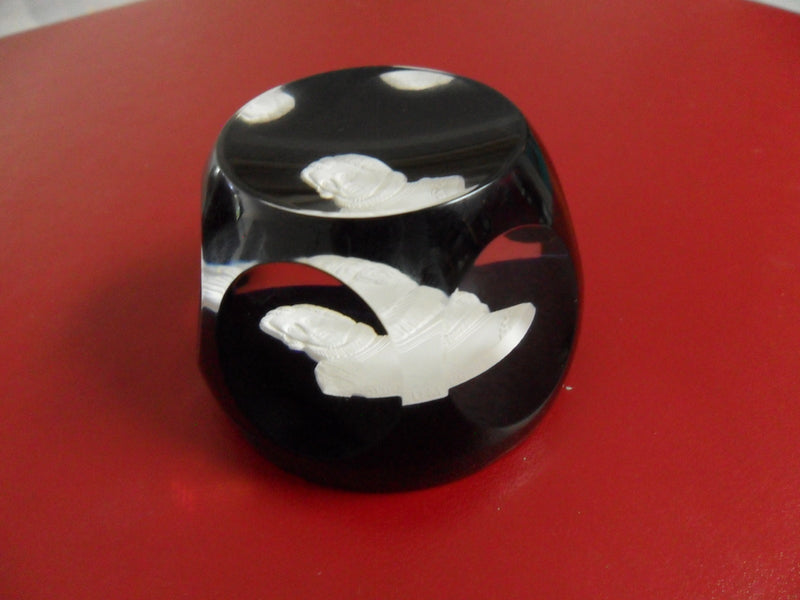 Cristal d'Albret France Paperweight Cervantes