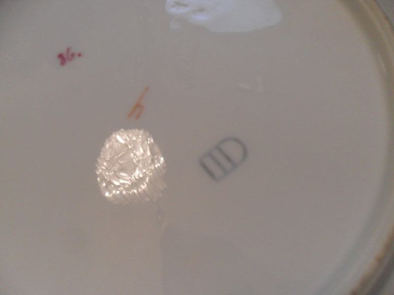 Oscar Schlegelmilch? Germany portrait plate lady in green [#122]