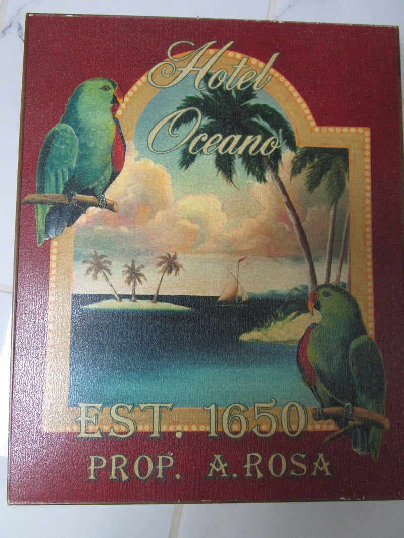 Pair Of Latin American Hotel  Vintage Signs On Board