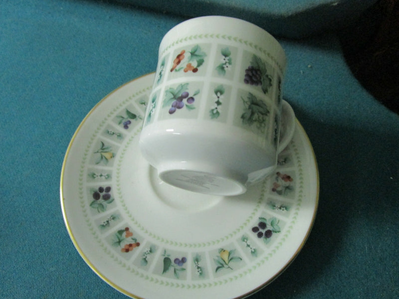 ROYAL DOULTON tea Cup & Saucer, "Tapestry" pattern England orig [85]