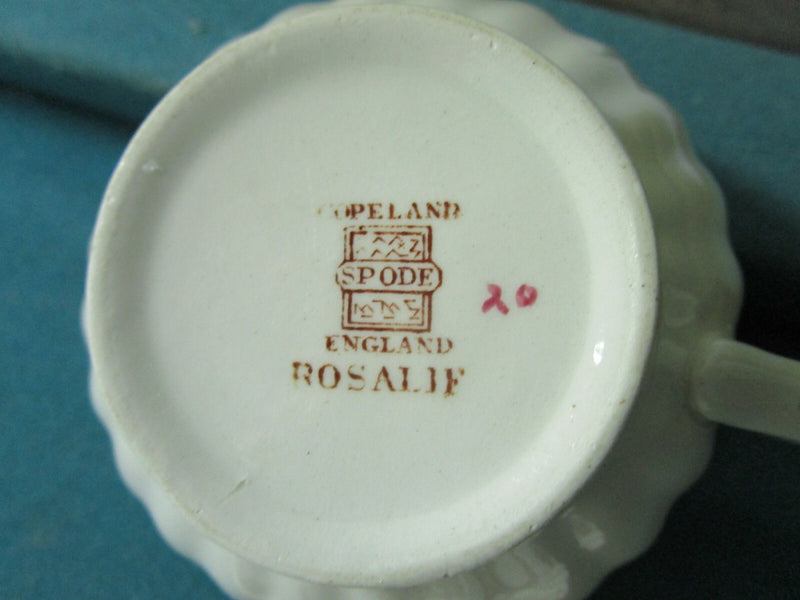Copeland Spode China cup and saucer Rosalie Pattern,Made in England, S1878 [83]