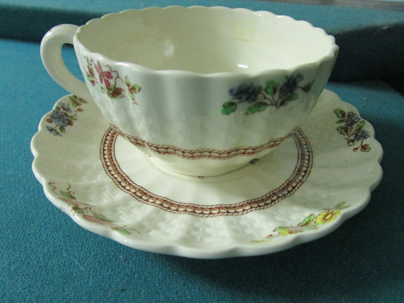 Copeland Spode China cup and saucer Rosalie Pattern,Made in England, S1878 [83]