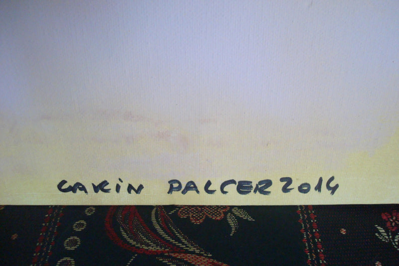 Carin Palcer 2014 "Princess" Original Painting Oil on Canvas imposed on board