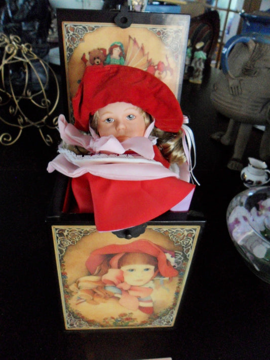 Annabelle Jack-In-The-Box Reuge / Switzerland Music Box Rare ^^^