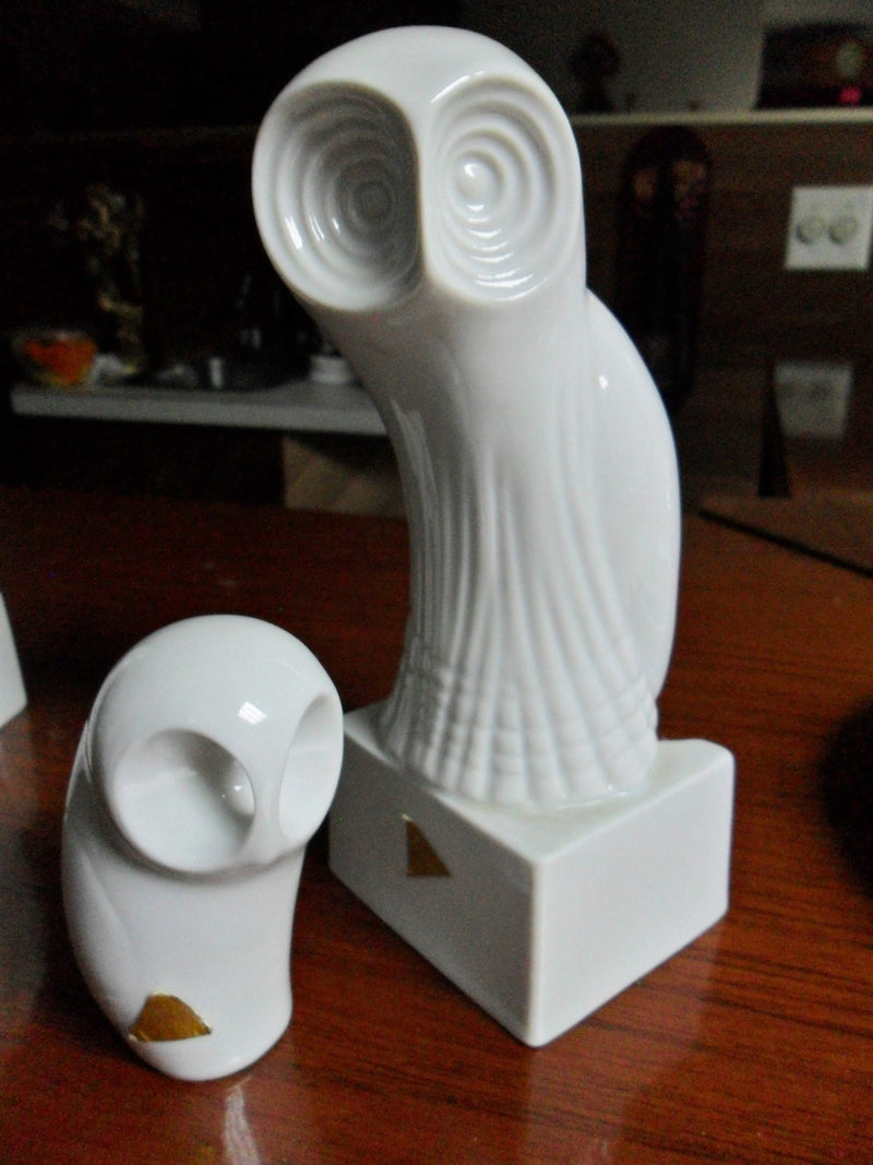 Royal Dux Figurines, Beautiful milky white modernist style figurines [a8]