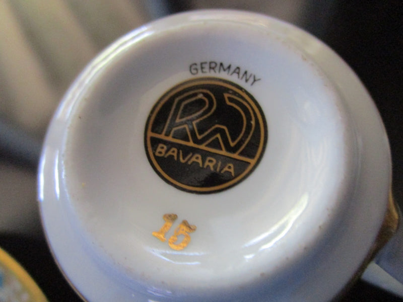 RUDOLF WACHTER (RW) Bavaria SIGNED!!! coffee cup and saucer [51]