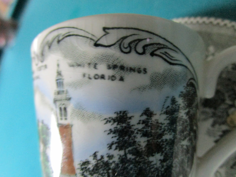 Adams Jonroth England Souvenir Cup And Saucer "Stephen Foster" Memorial [60b]