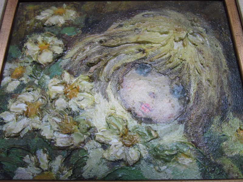 Christl Hansen TEXTURED OIL PAINTING ON CANVAS FRAMED ORIGINAL