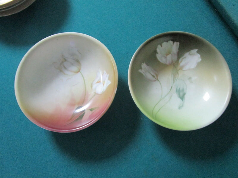 Reinhold Schlegelmilch -R.S.Germany-Antique Plates Bowls Green Purple Flow Pick1