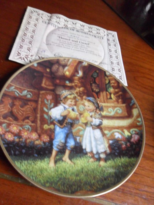 Hansel And Gretel Collector Plate By Scott Gustafson  Collector Plate  Nib[Am2]