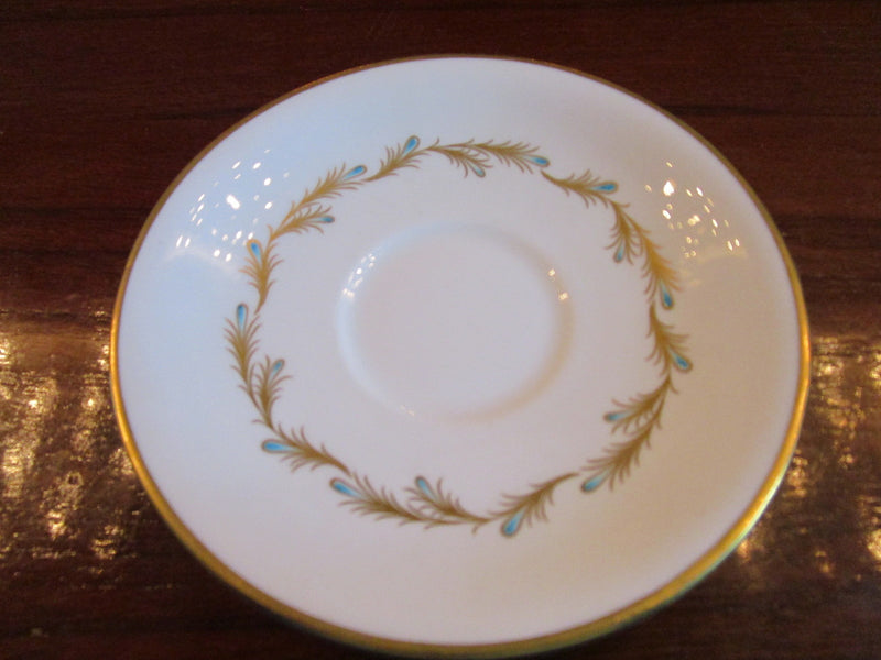 Aynsley England coffee cup and saucer, golden garland,  romance pattern[92