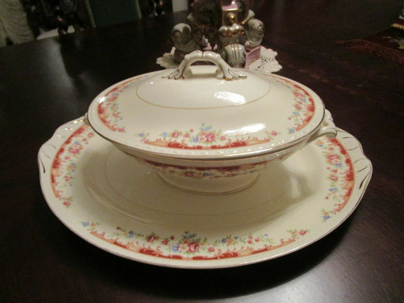 Homer Laughlin England Eggshell Georgian Bouquet Pattern Plates Trays Cups Pick