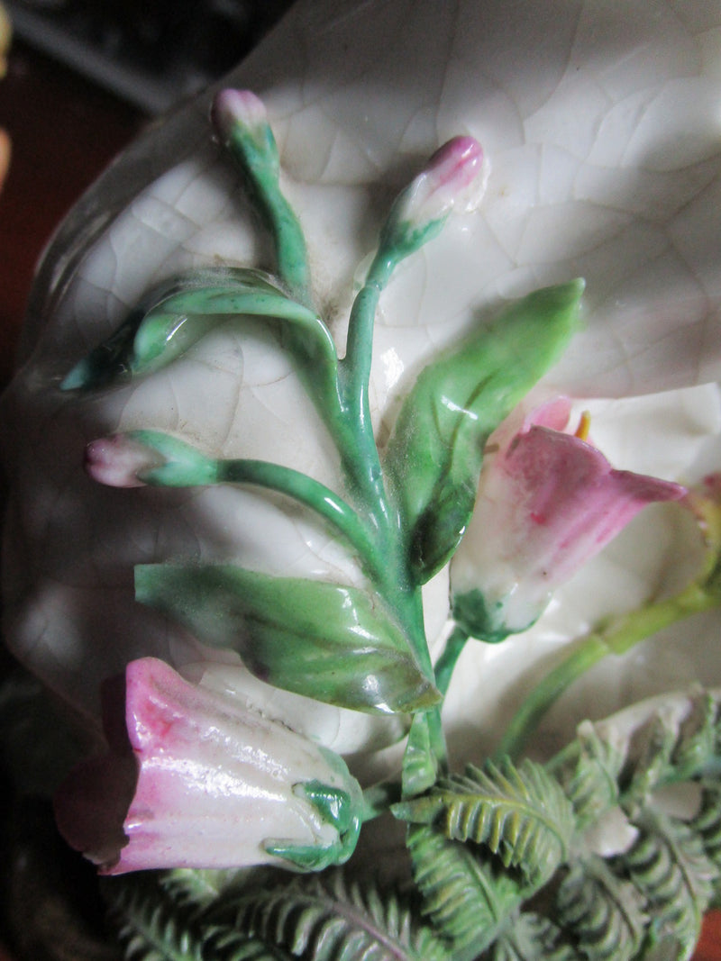 Heinz & Co Germany art deco basket flowers and leaves c1920s -aA