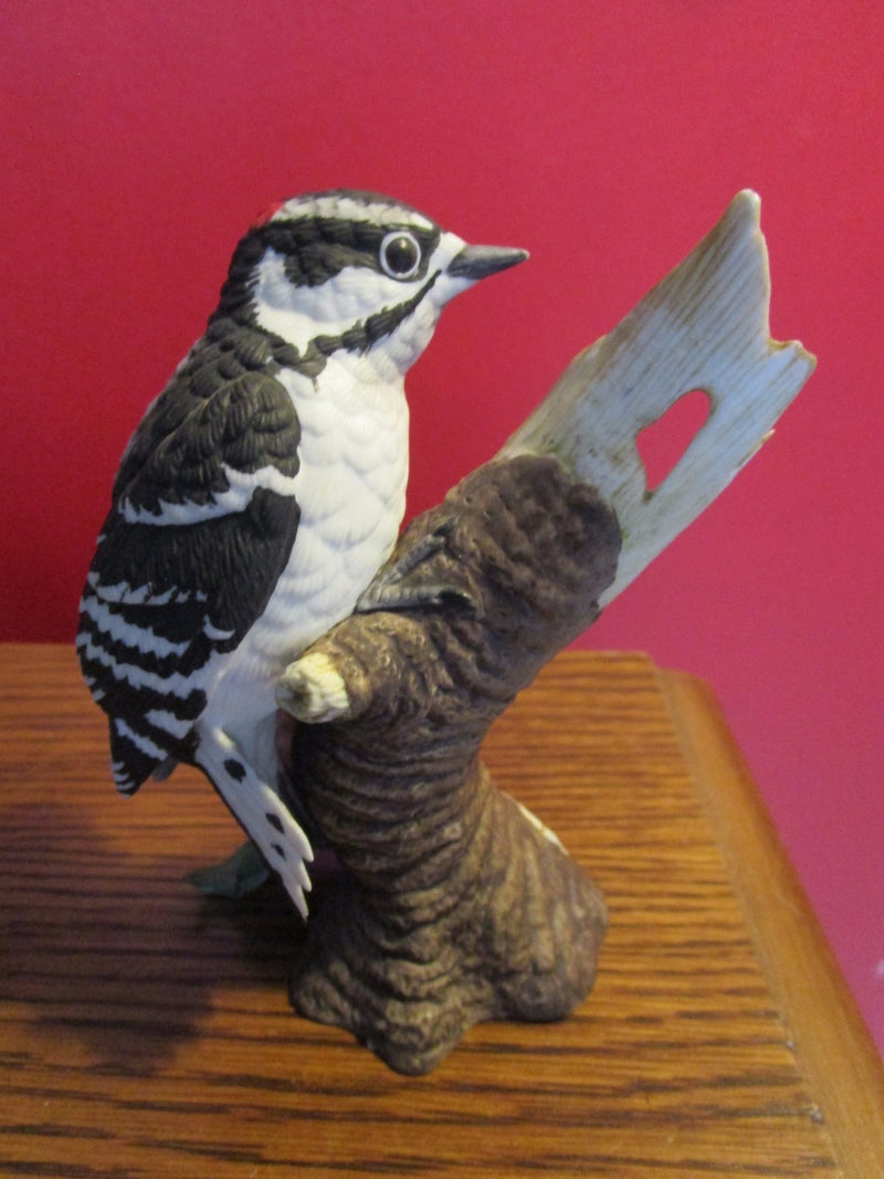 Lenox Downy Woodpecker Bird Figurine On Branch [a*7]^^