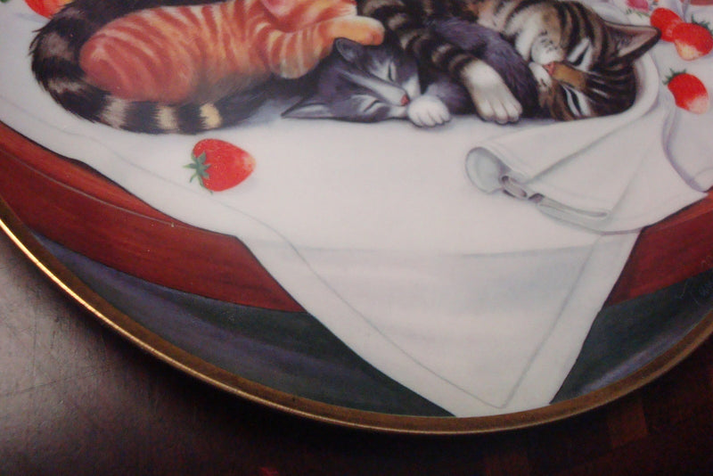 Turi MacCombie CAT NAP Franklin Mint Collectors Plate Limited Edition  w/COA ^^
