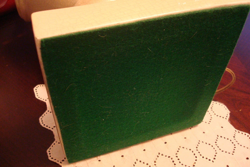 Ceramic Table Lamp Double Lights, ornated with ceramic drapes ORIGINAL LARGE