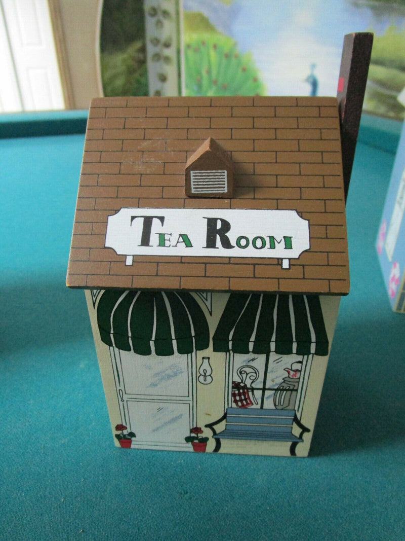 Wooden Canisters Houses Bakery Sweet Tea Flour Sugar Coffee Pick 1 ^^^