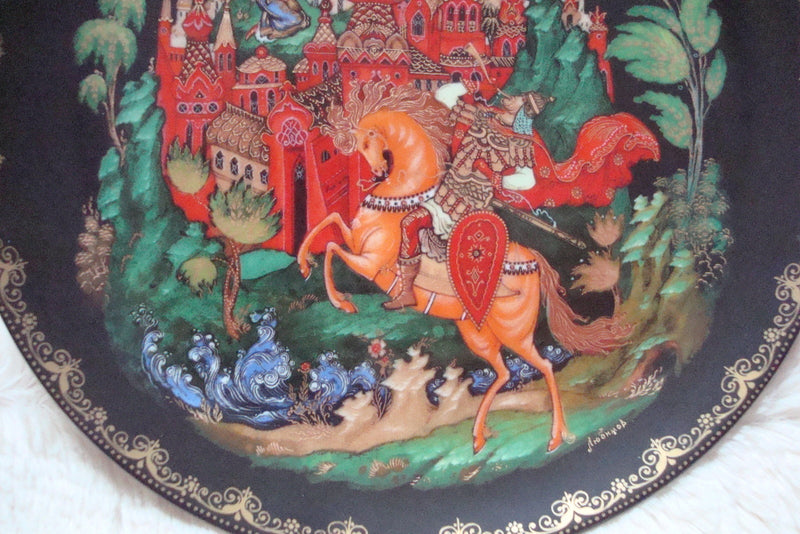 Russian Leyends Collector Plate "Ruslan and Ludmilla" original box no certs ^^