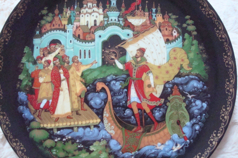 Russian Leyends Collector Plate "Sadko" with certs, no original box ^^