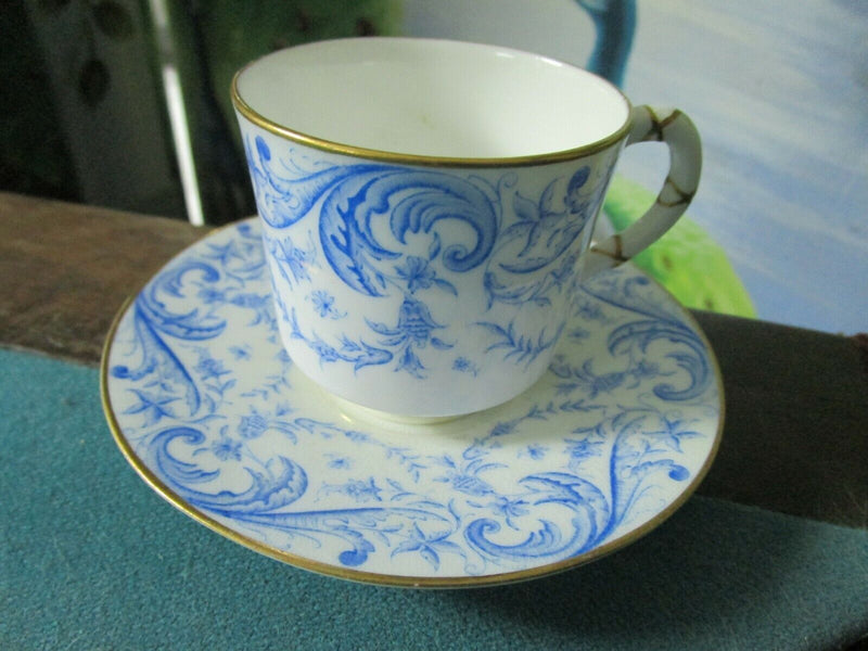 ANTIQUE ROYAL WORCESTER TYNDALE VAN RODEN STAFFORDSHIRE COFFEE CUP/SAUCER PICK1^