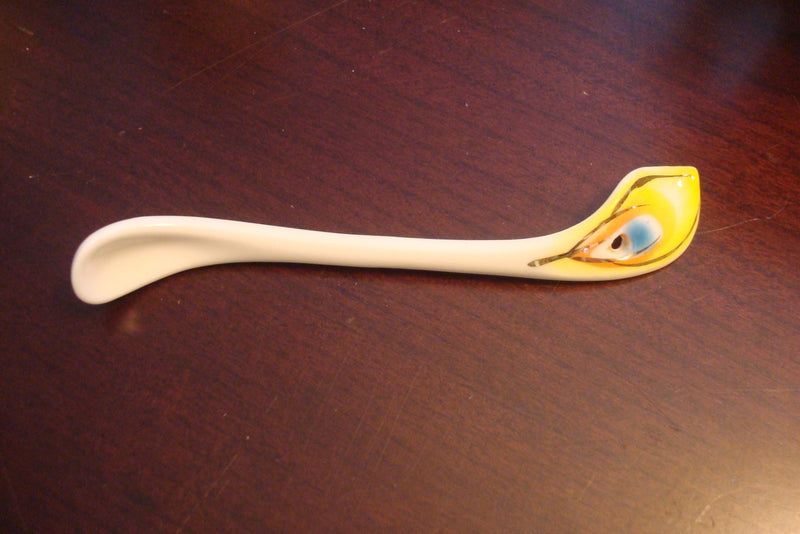 Beautiful cup and saucer from the Peacock Collection, cup ,saucer and spoon orig