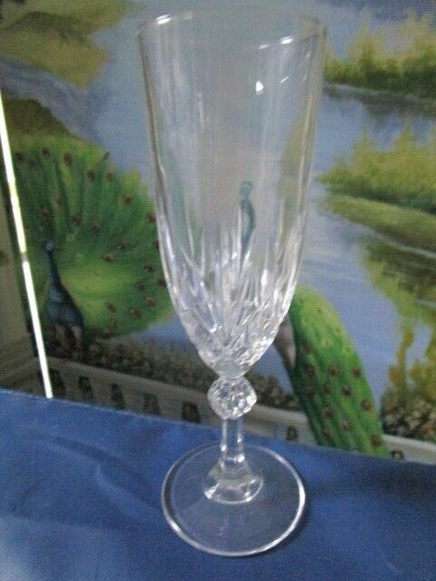 BOHEMIAN CRYSTAL CUT BALL STEM WINE WATER CHAMPAGNE GLASSES GLASSWARE PICK one