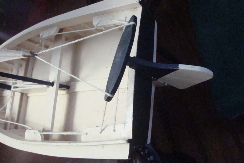 Sailing wooden boat 25' by 24" by 10"[11]