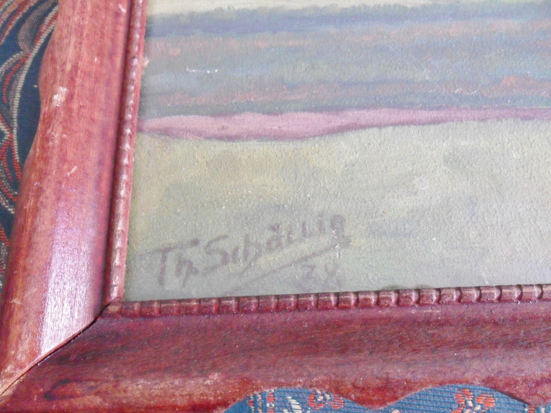 Th. Schallio 1932 Oil painting, 15 x 11 /12