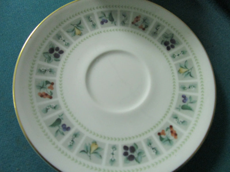 ROYAL DOULTON tea Cup & Saucer, "Tapestry" pattern England orig [85]