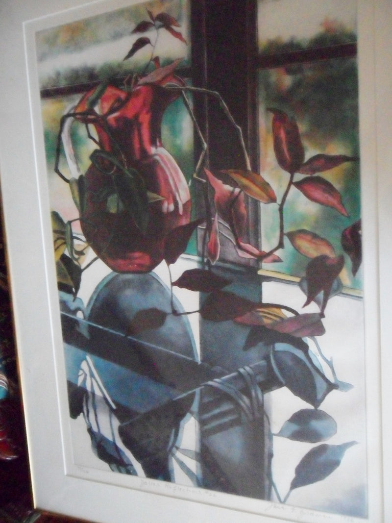 Jane Goldman (American 1951) "Dallas Reflections # 22" 1986, Lithograph signed