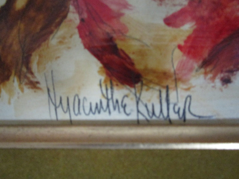 "SIBLINGS" by Hyacinthe Kuller Baron, OIL ON BRISTOL BOARD, FRAMED