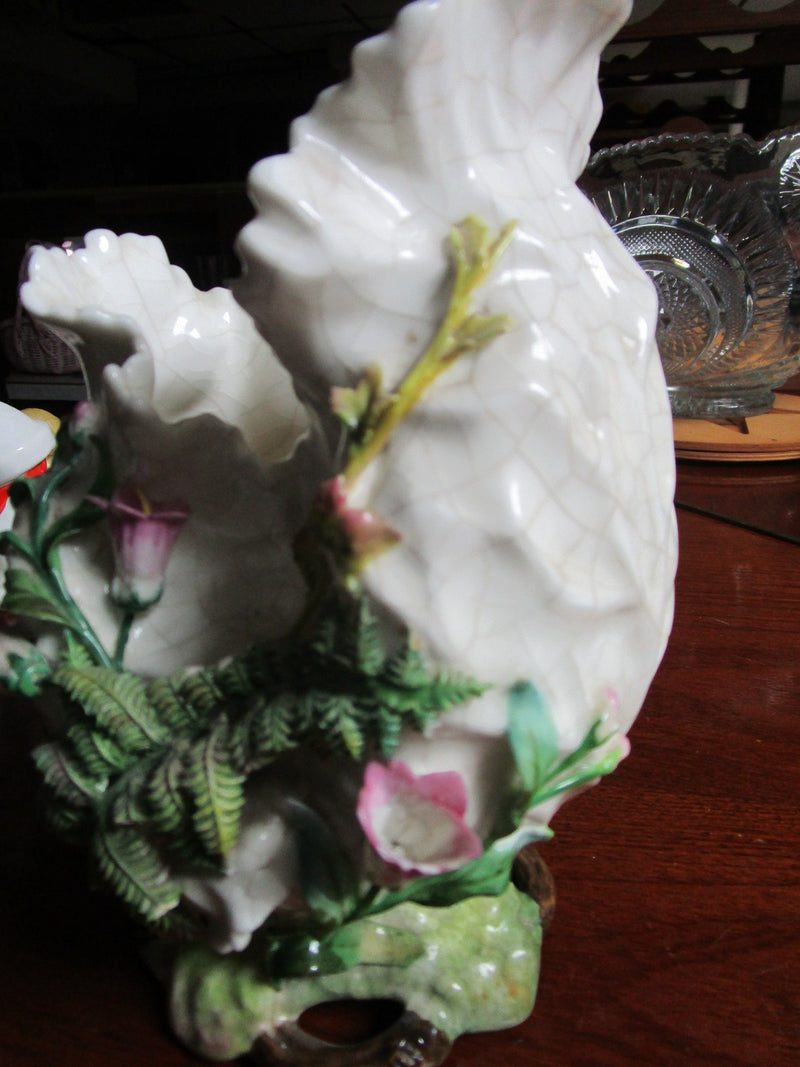 Heinz & Co Germany art deco basket flowers and leaves c1920s -aA