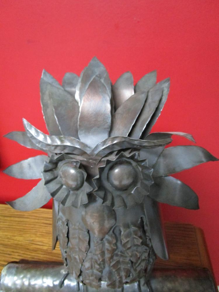 Owl Metal Art Work Sculpture Original