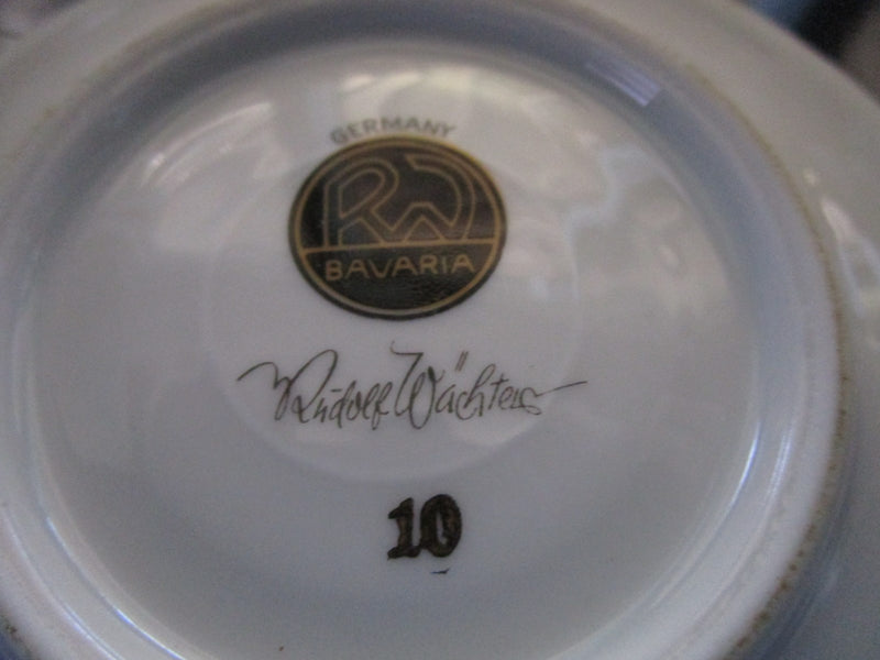 RUDOLF WACHTER (RW) Bavaria SIGNED!!! coffee cup and saucer [51]