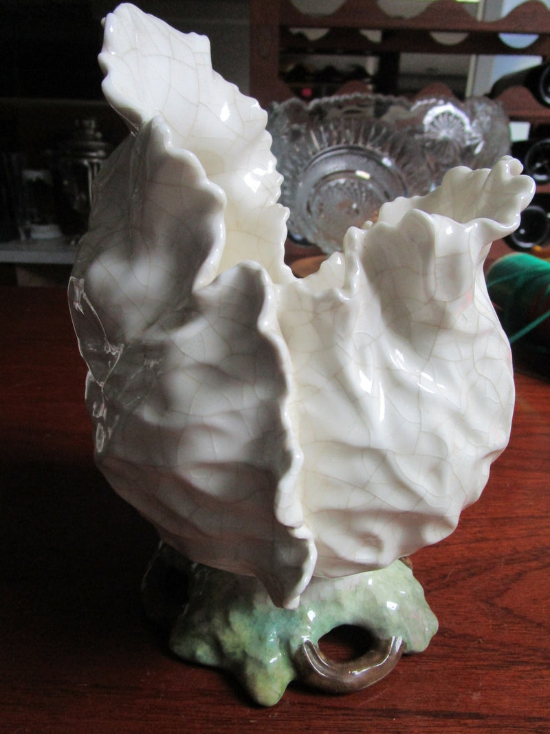 Heinz & Co Germany art deco basket flowers and leaves c1920s -aA