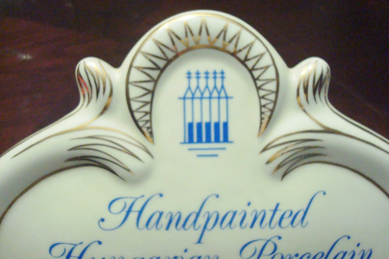 "Zsolnay Pecs" Hungary Porcelain Dealer Sign Plaque  free standing[7]