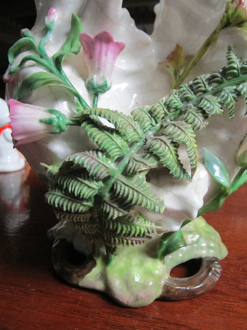 Heinz & Co Germany art deco basket flowers and leaves c1920s -aA