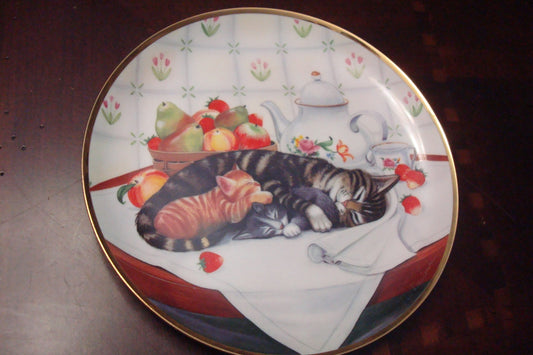 Turi MacCombie CAT NAP Franklin Mint Collectors Plate Limited Edition  w/COA ^^