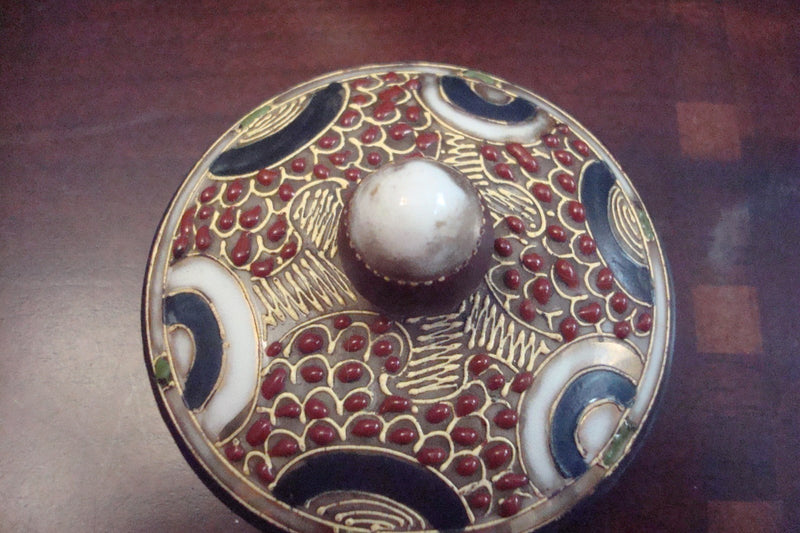 MORIAGE RS Japan Pottery, covered HANDLED sugar  c1940s  [80]