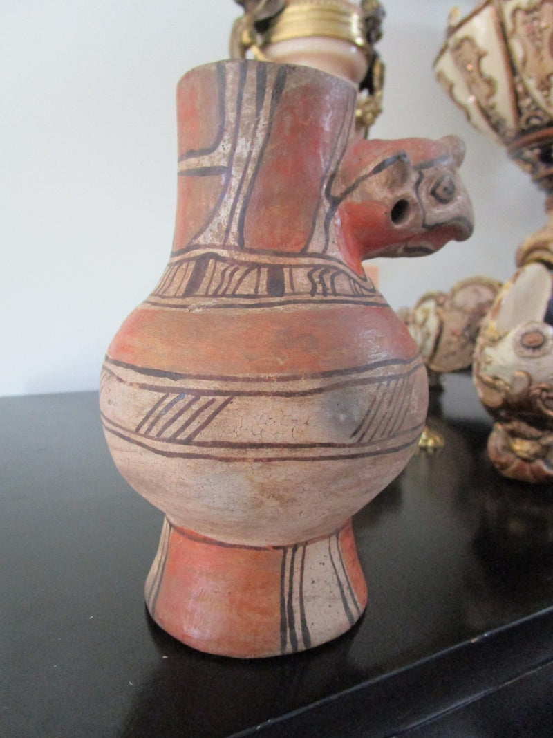 Mexican Vessel Bird Head Red Terracota [SW2]