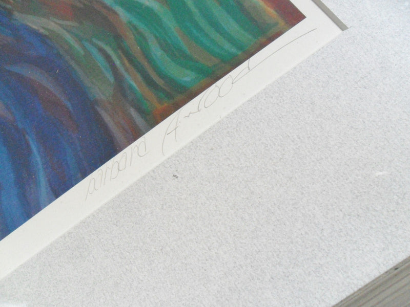 Barbara A. Wood Artist Proof large Lithograph "Pensative Woman" signed in pencil