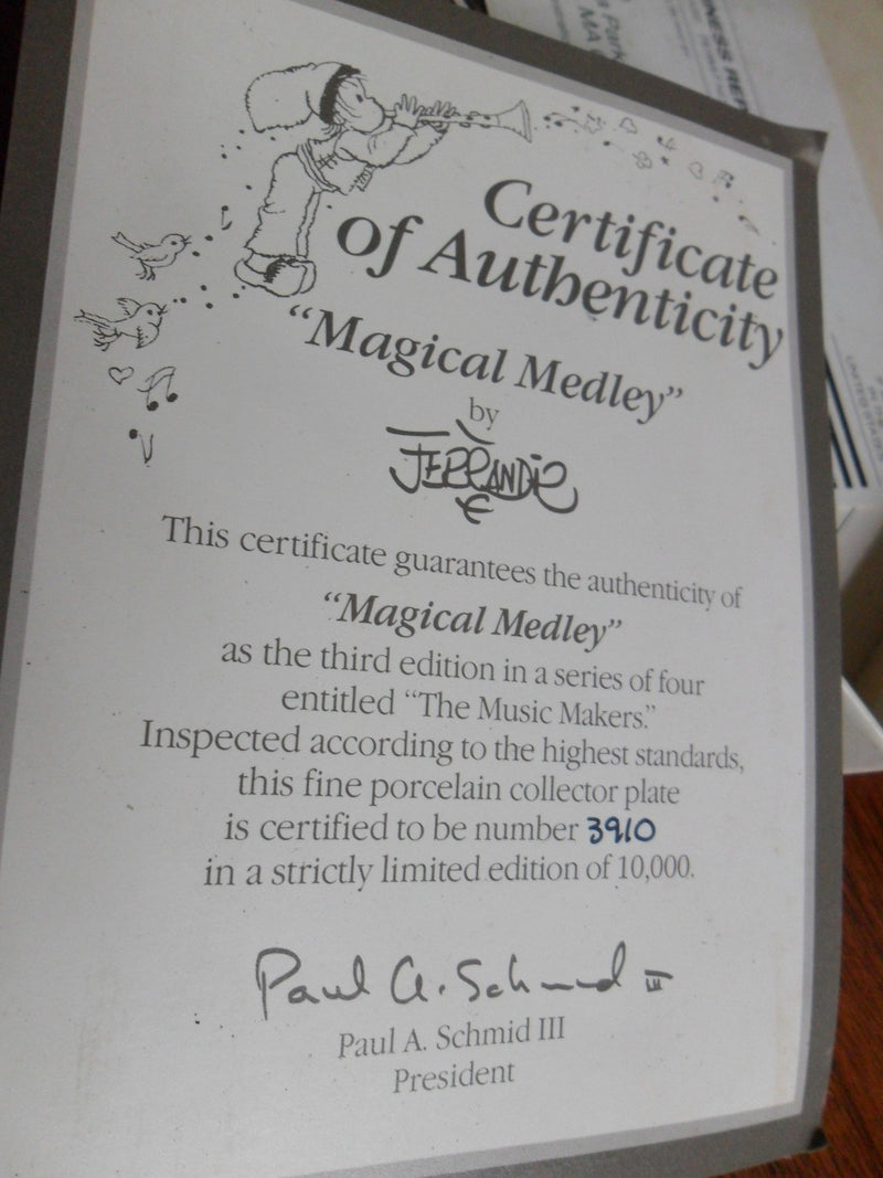 Magical Medley by Juan Ferrandiz plate, 6 1/2" diam[am]