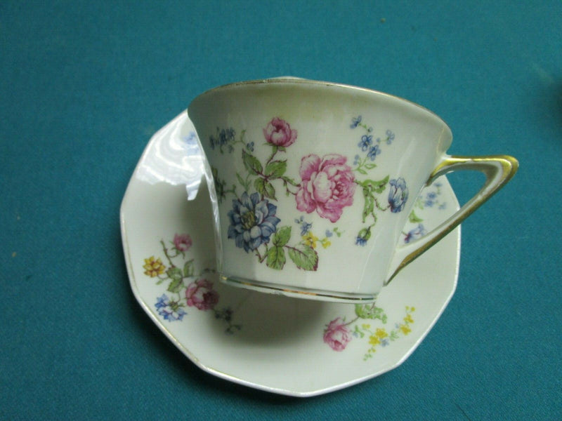 Antique Gerard, Dufraisseix & Abbot -ROSARIO- Haviland Limoges cup & saucer [89c