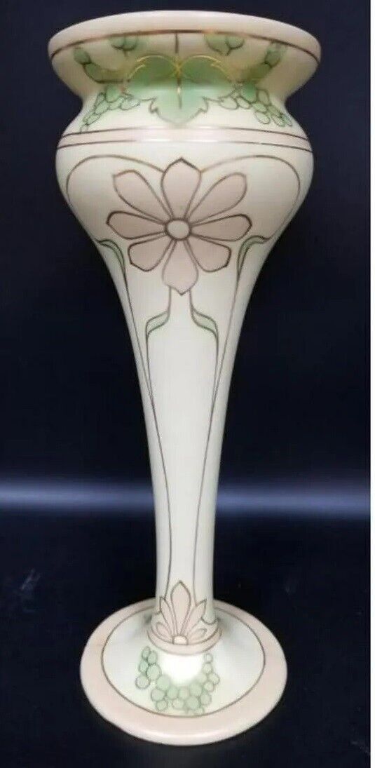 Antique Royal Dux Austrian Art Nouveau Vase 13.5