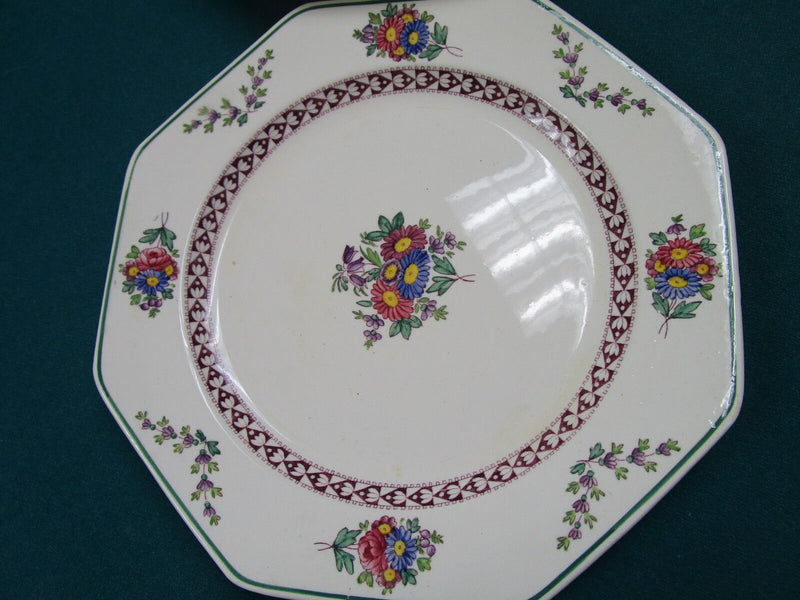 “Wedgwood” Etruria England 8 Sides 5 Plates 9" {*Rack]
