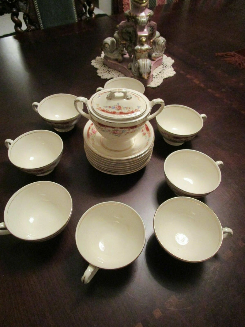 Homer Laughlin England Eggshell Georgian Bouquet Pattern Plates Trays Cups Pick