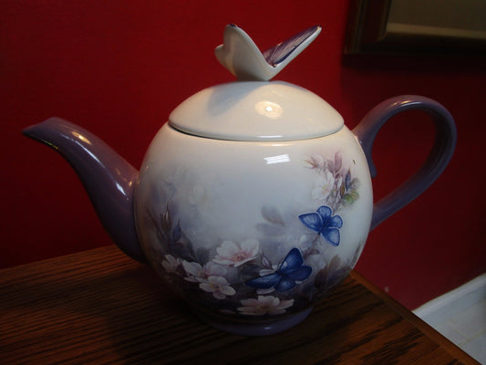 Lena Liu Blossoms And Butterflies Teapot Teleflora Gift[TP7]^^